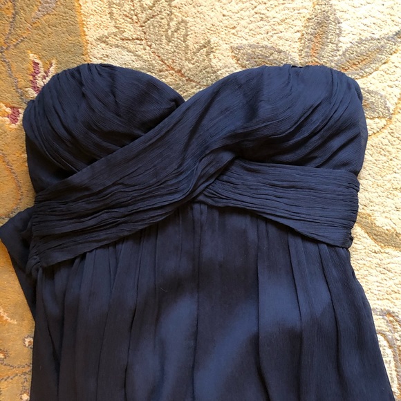 J.Crew Navy Strapless Gown - Picture 4 of 6
